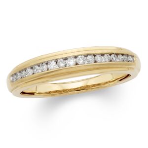 CYA K Certified Diamond Men's Ring 1/4ct 14k Yellow Gold R123907Y-9 Size 9