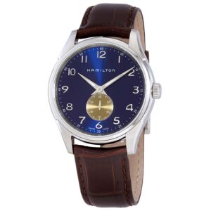 Men's Jazzmaster Thinline Leather Blue Dial Watch